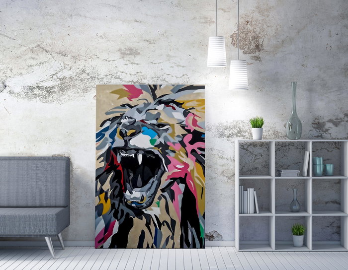 Wallity WY167 Lienzo Decorativo Multicolor 70 x 100 cm